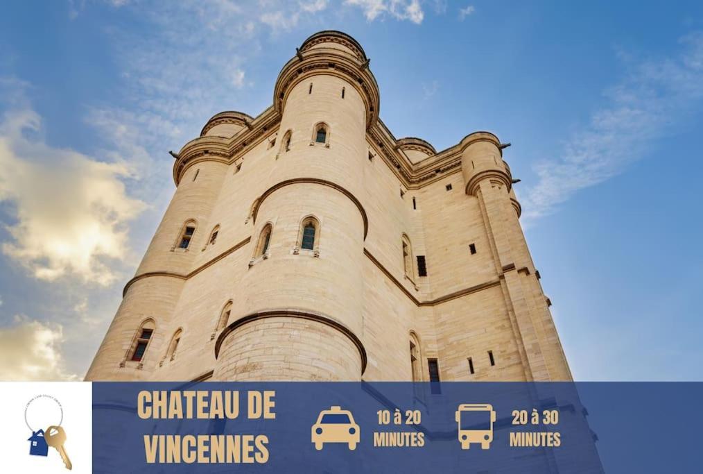 9 Min From Chateau De Vincennes - Paris & Disney Apartman Saint-Maurice  Kültér fotó